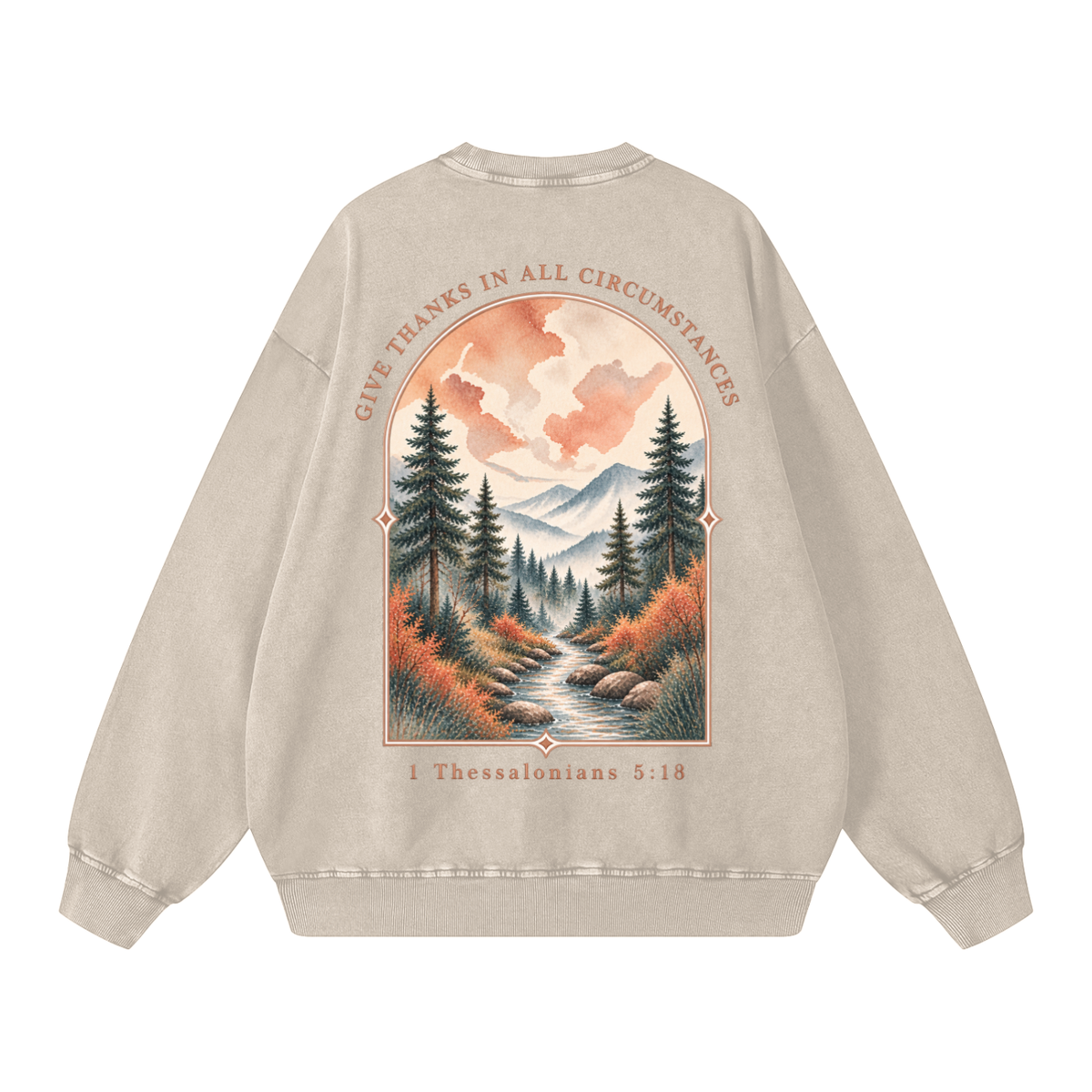 Snow Washed Oversized Sweatshirt