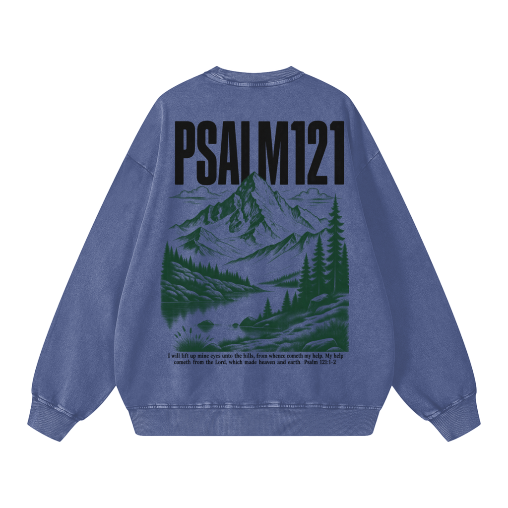 Snow Washed Oversized Sweatshirt
