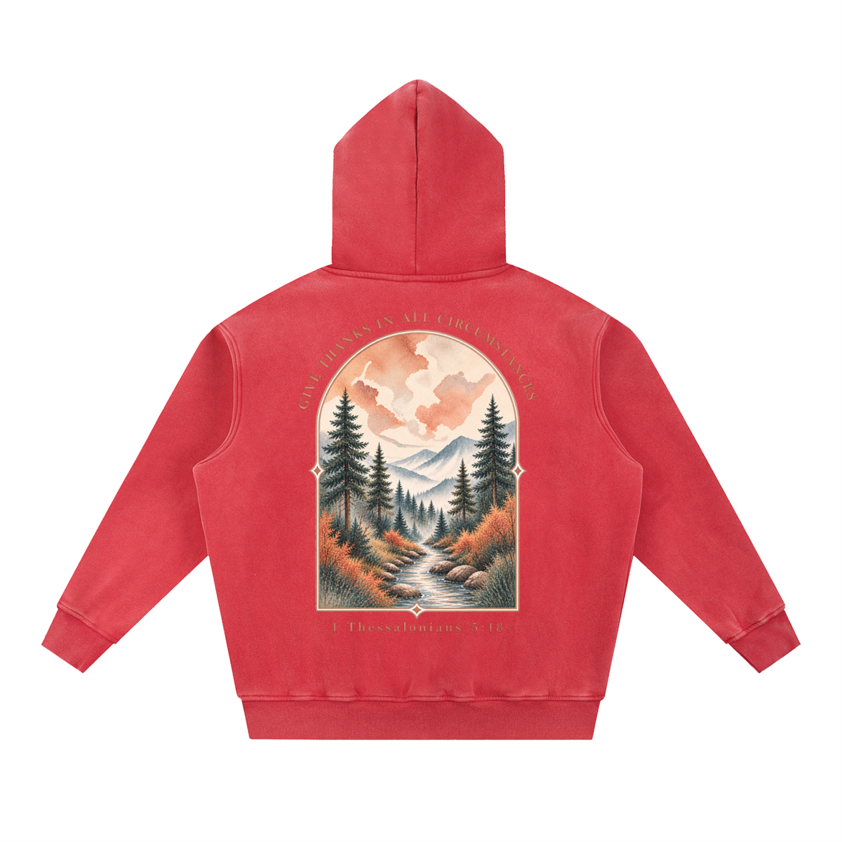 Snow Wash Fleece Oversize Hoodie