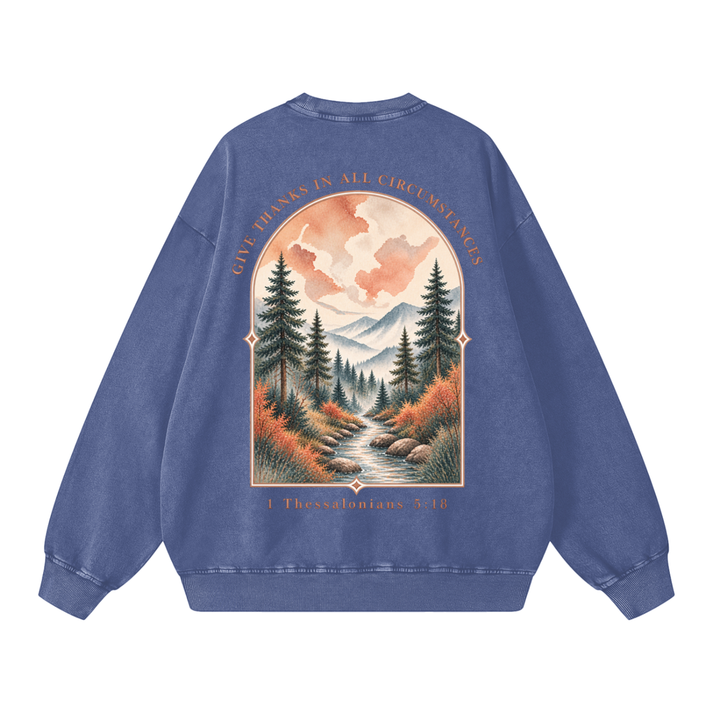 Snow Washed Oversized Sweatshirt