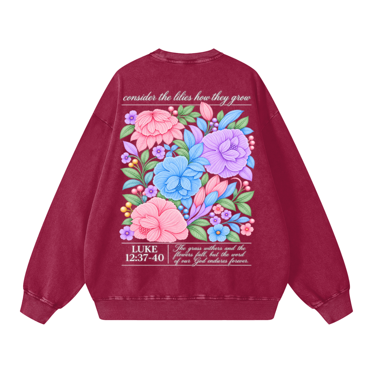 Snow Washed Oversized Sweatshirt