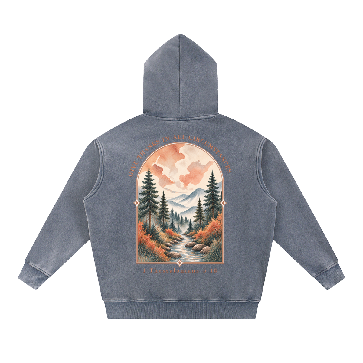Snow Wash Fleece Oversize Hoodie