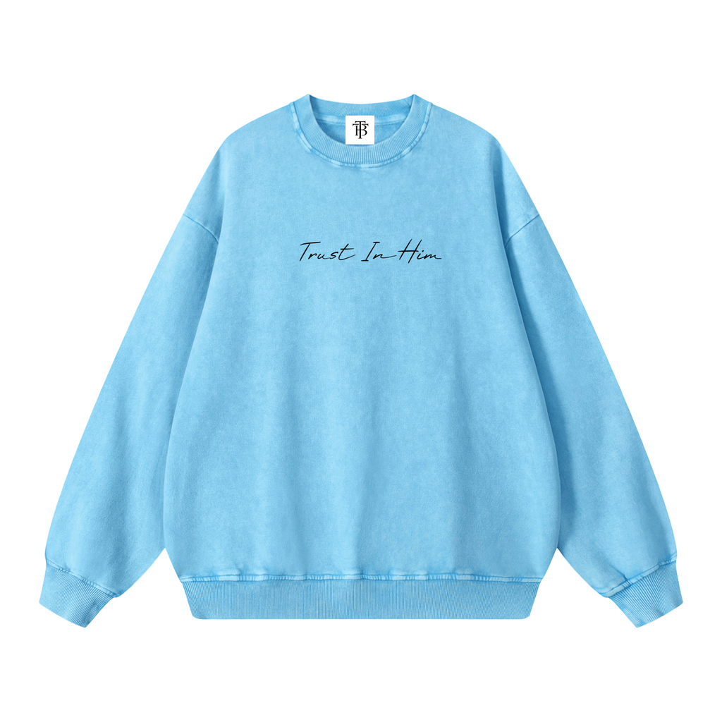 Snow Washed Oversized Sweatshirt