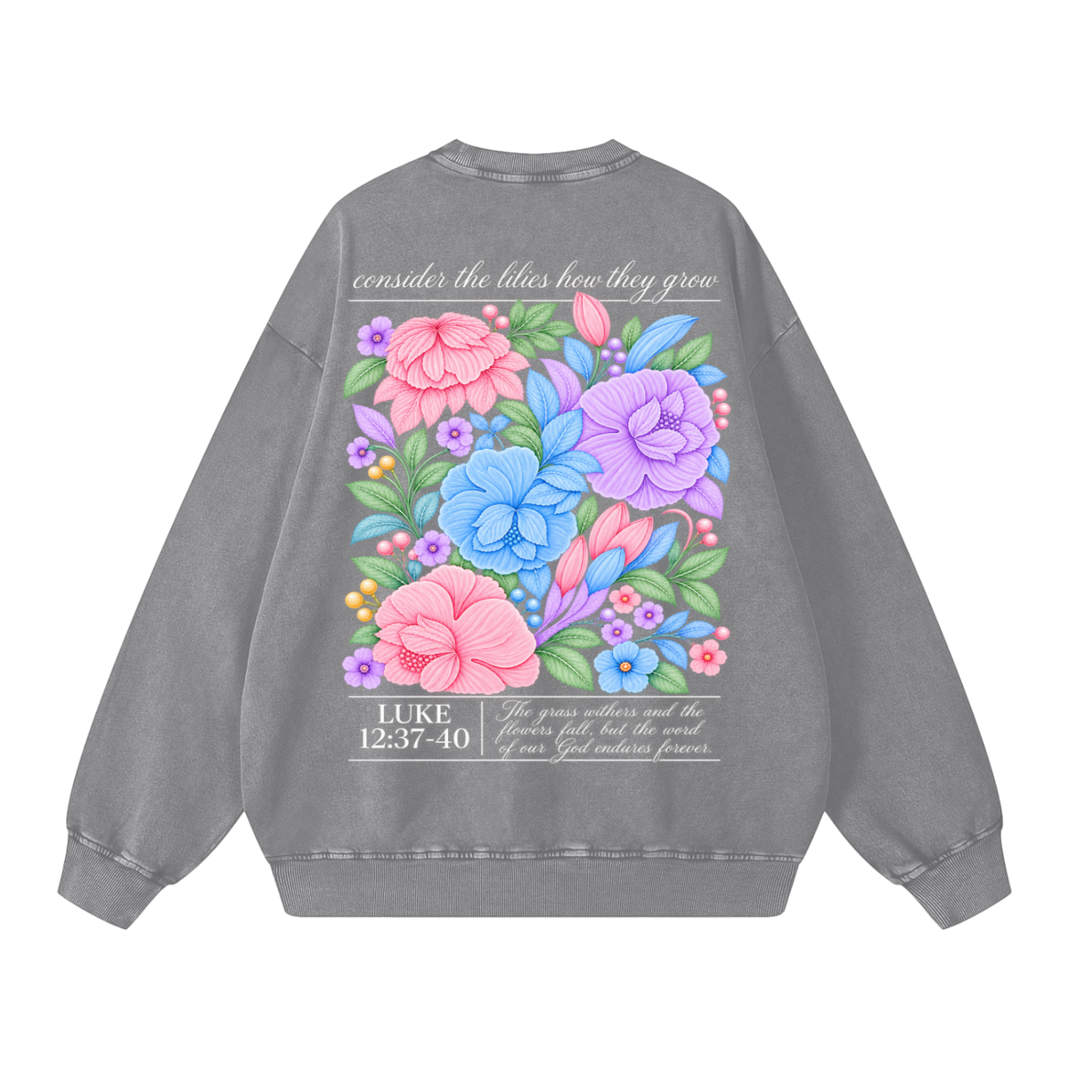 Snow Washed Oversized Sweatshirt