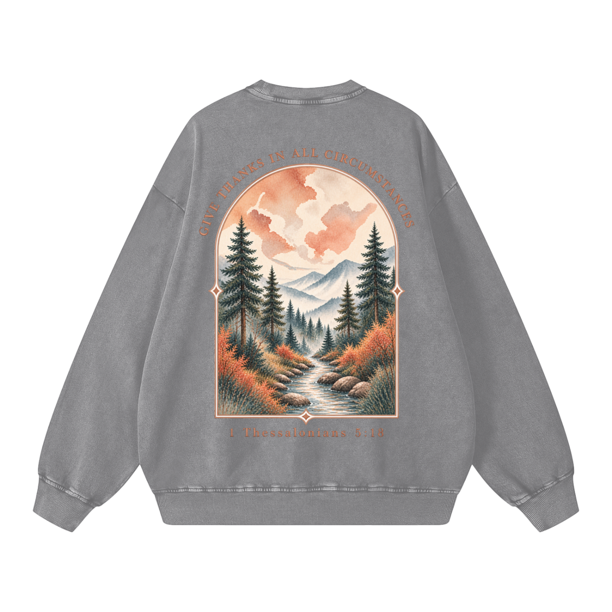 Snow Washed Oversized Sweatshirt