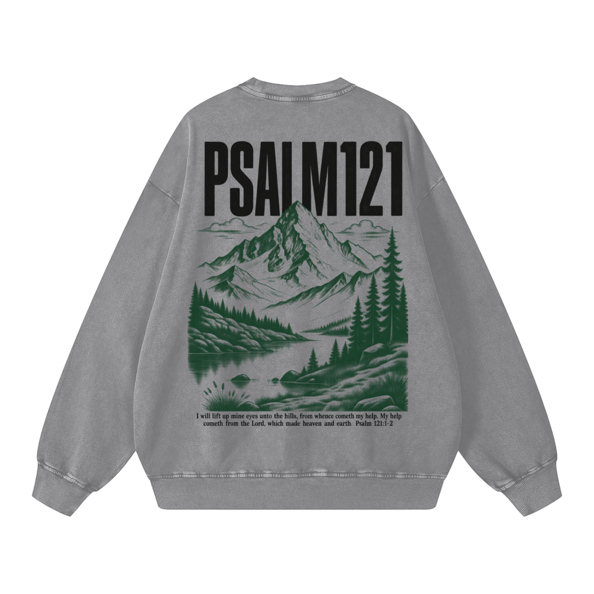 Snow Washed Oversized Sweatshirt