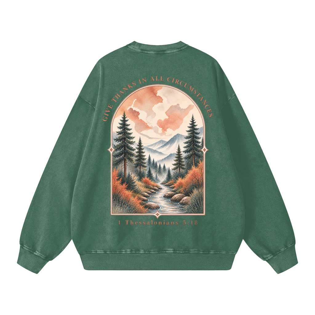 Snow Washed Oversized Sweatshirt