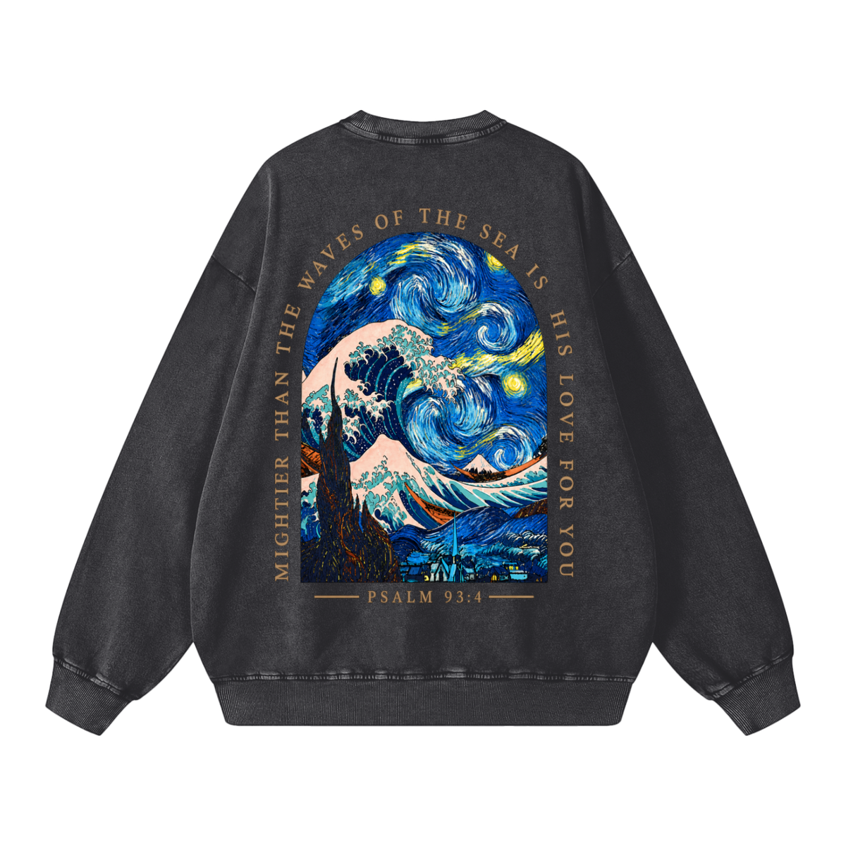 Snow Washed Oversized Sweatshirt