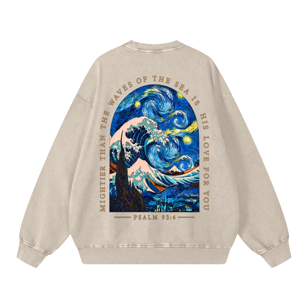 Snow Washed Oversized Sweatshirt