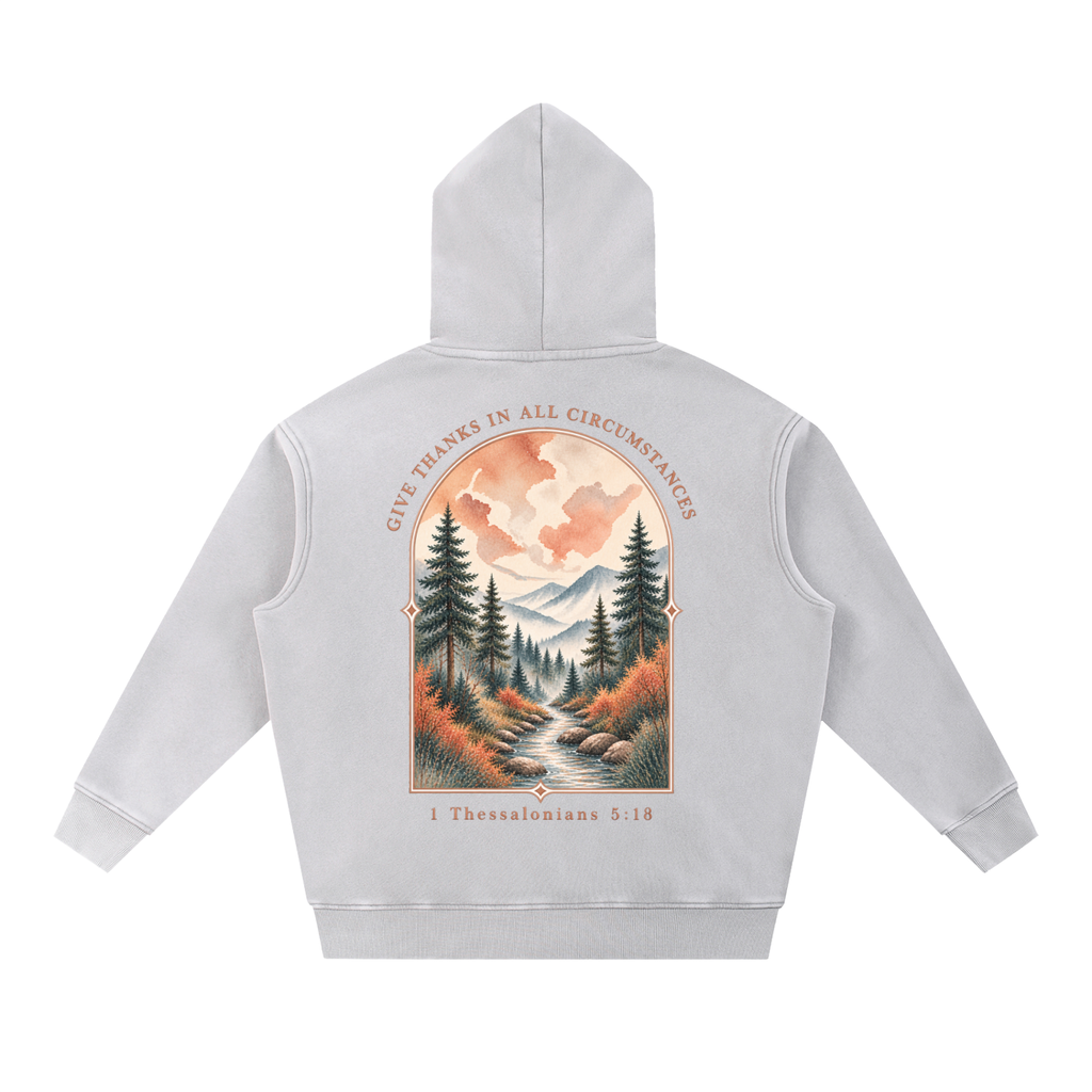 Snow Wash Fleece Oversize Hoodie