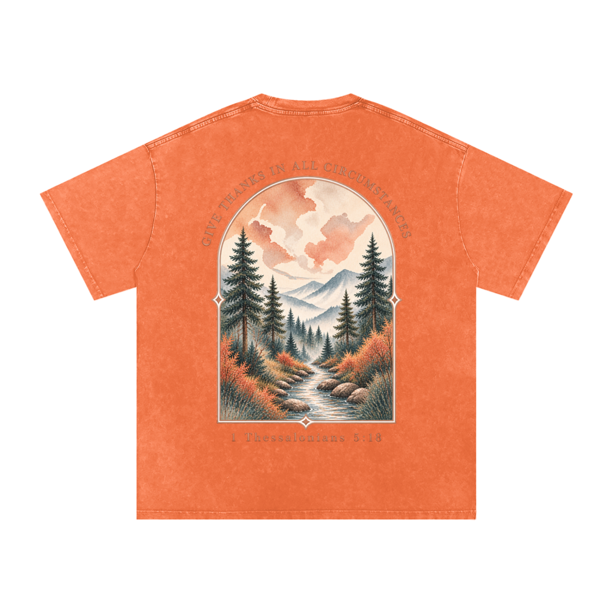Snow Washed Oversized Cotton T-Shirt