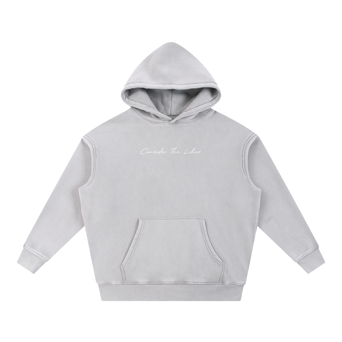 Consider The Lilies Snow Wash Oversize Hoodie