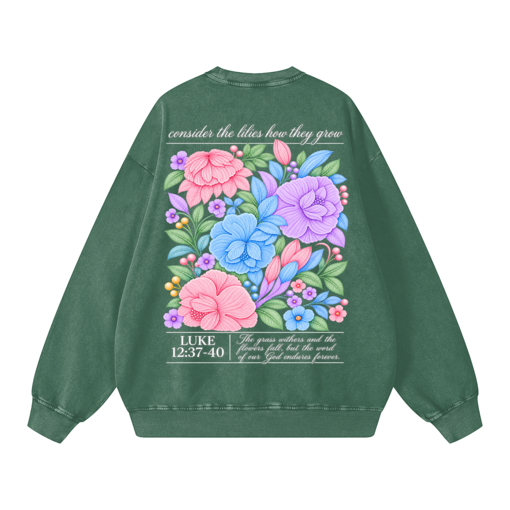 Snow Washed Oversized Sweatshirt