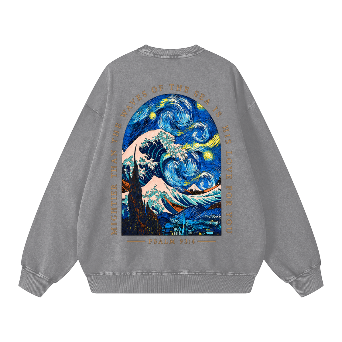 Snow Washed Oversized Sweatshirt
