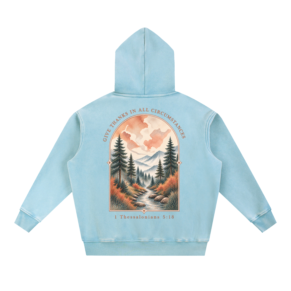 Snow Wash Fleece Oversize Hoodie