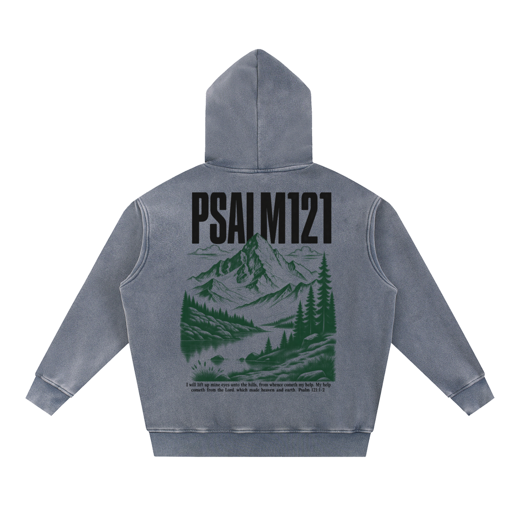 Trust In Him Snow Wash Oversize Hoodie