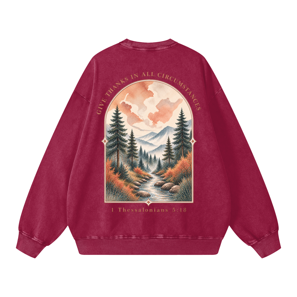 Snow Washed Oversized Sweatshirt