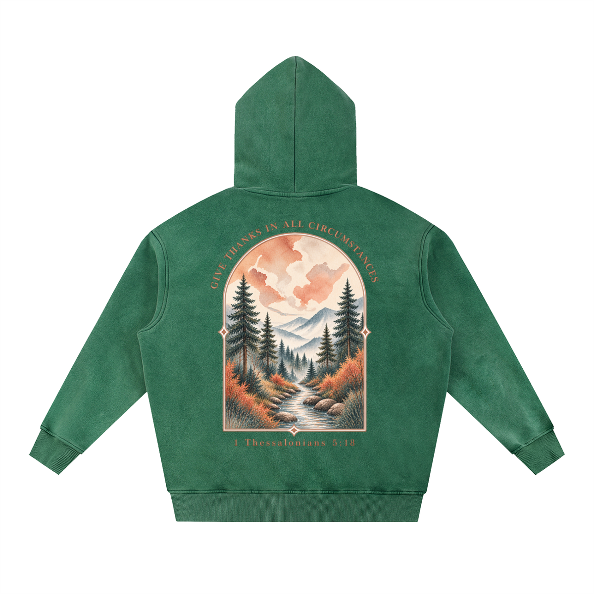 Snow Wash Fleece Oversize Hoodie
