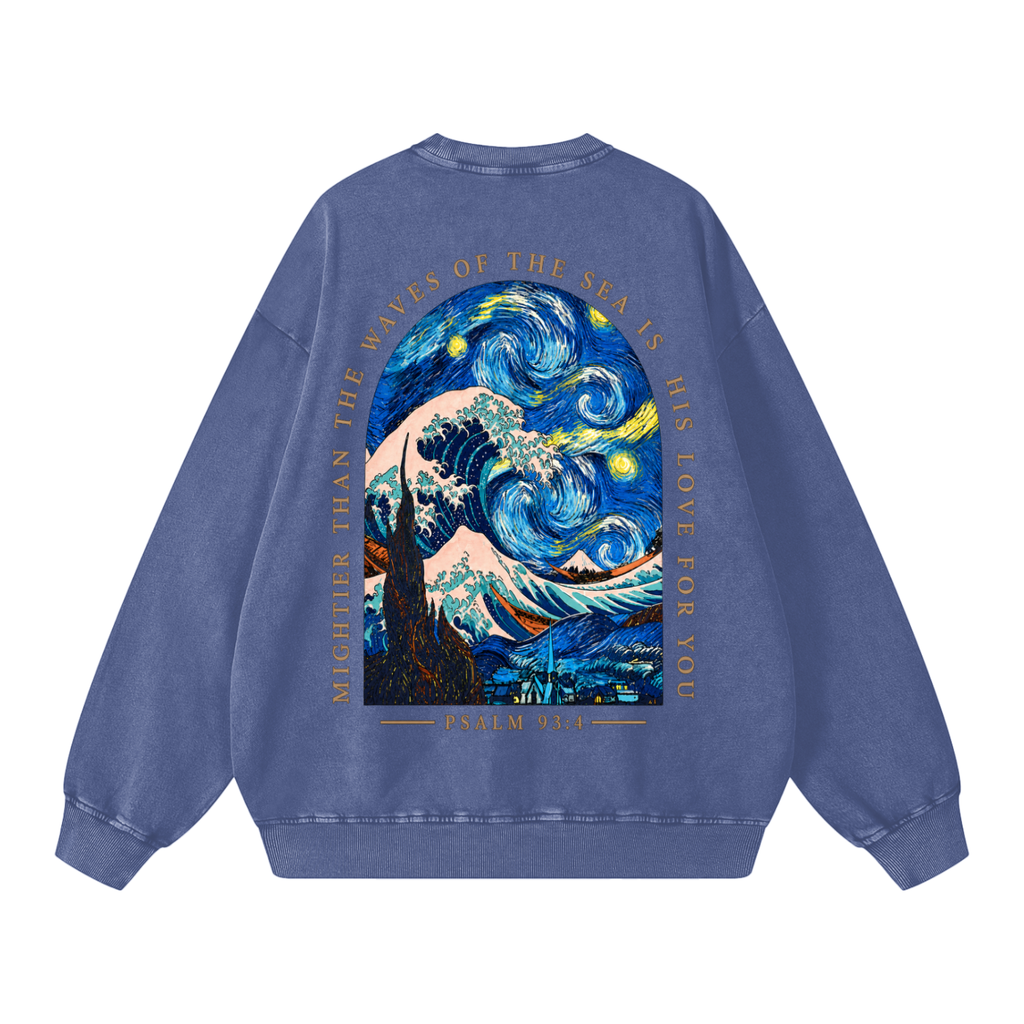 Snow Washed Oversized Sweatshirt