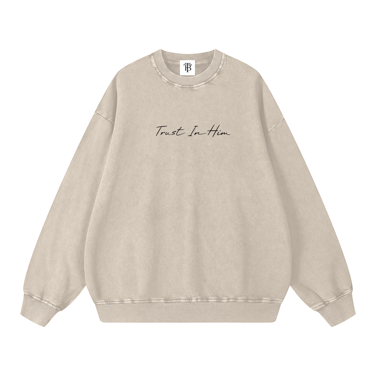 Snow Washed Oversized Sweatshirt