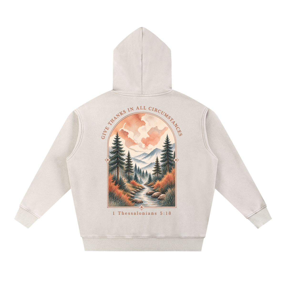 Snow Wash Fleece Oversize Hoodie
