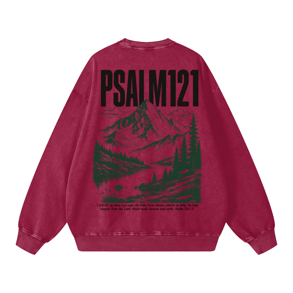 Snow Washed Oversized Sweatshirt