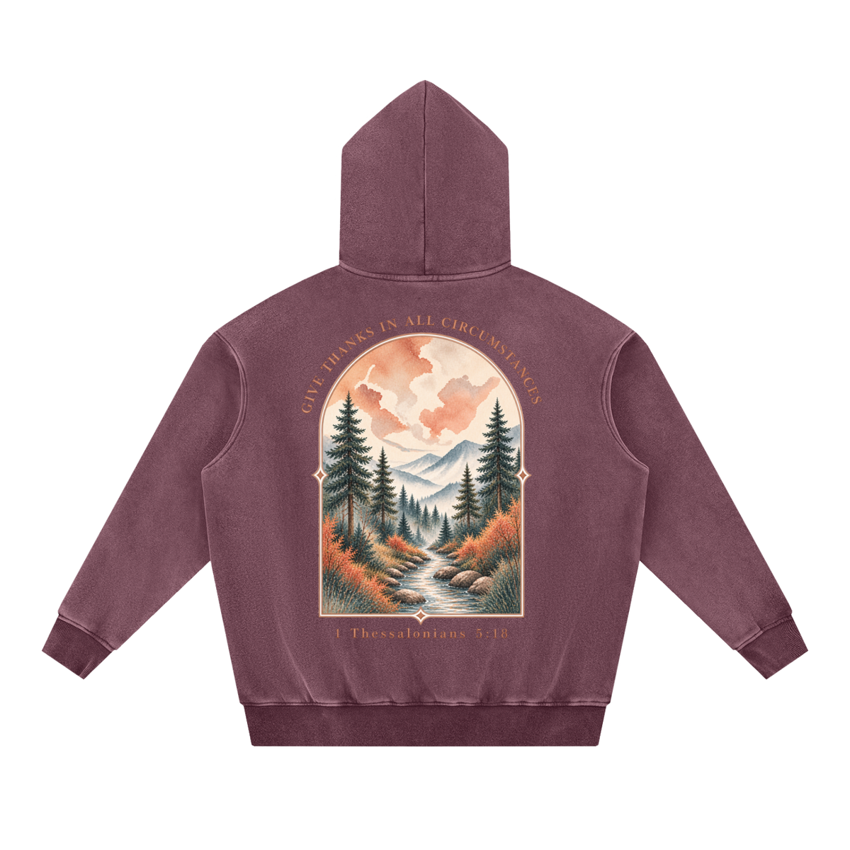 Snow Wash Fleece Oversize Hoodie