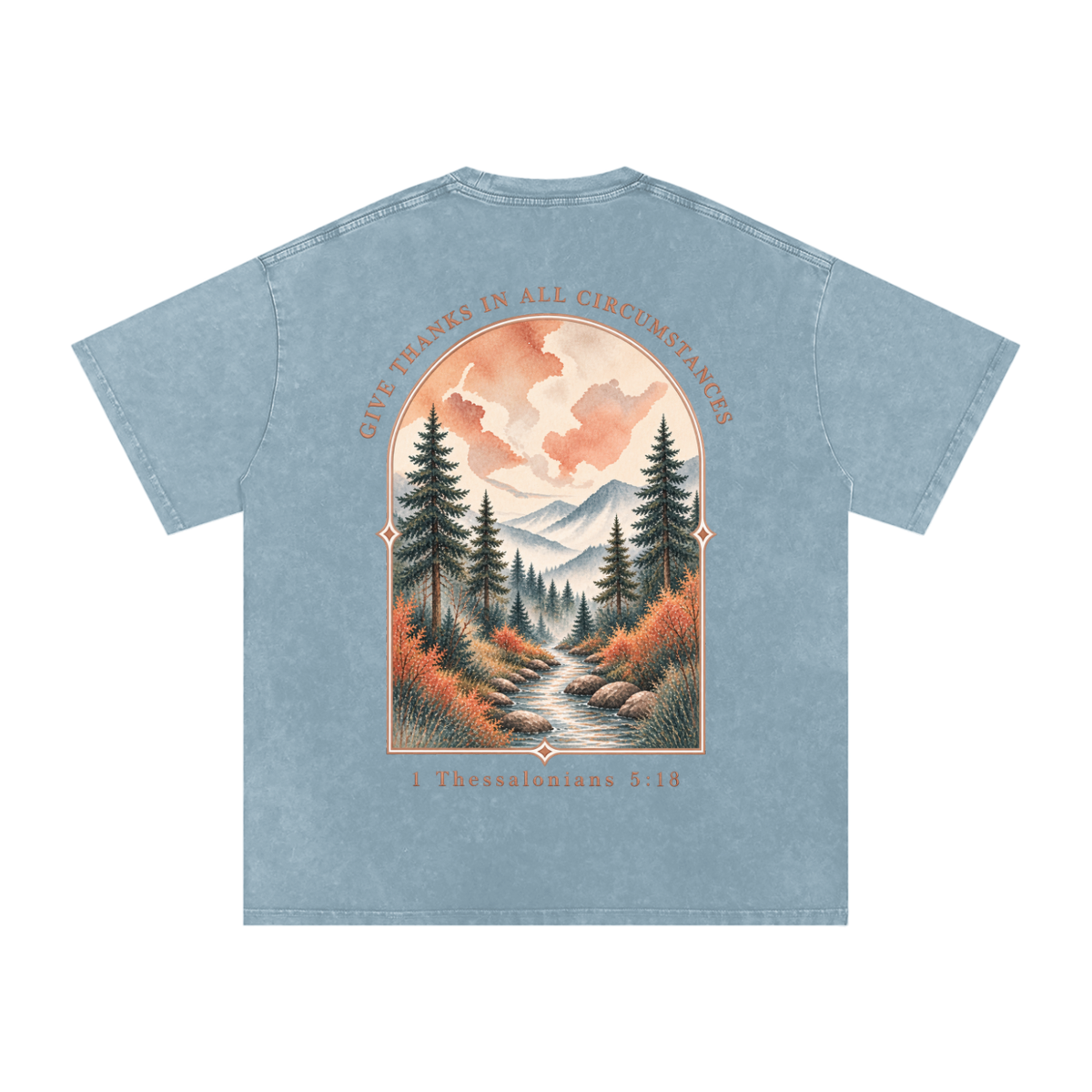 Snow Washed Oversized Cotton T-Shirt