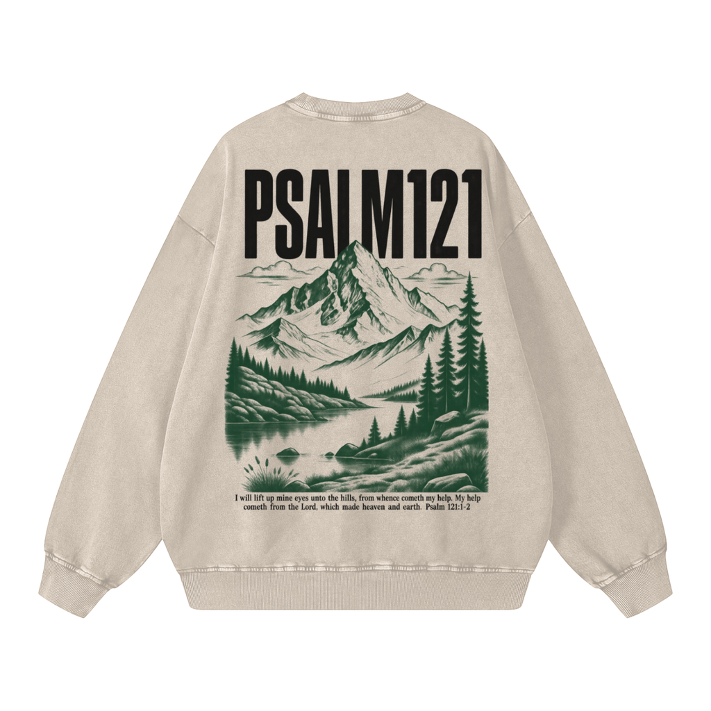 Snow Washed Oversized Sweatshirt