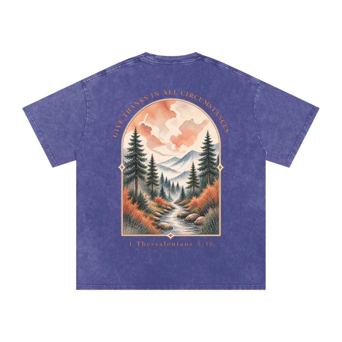 Snow Washed Oversized Cotton T-Shirt
