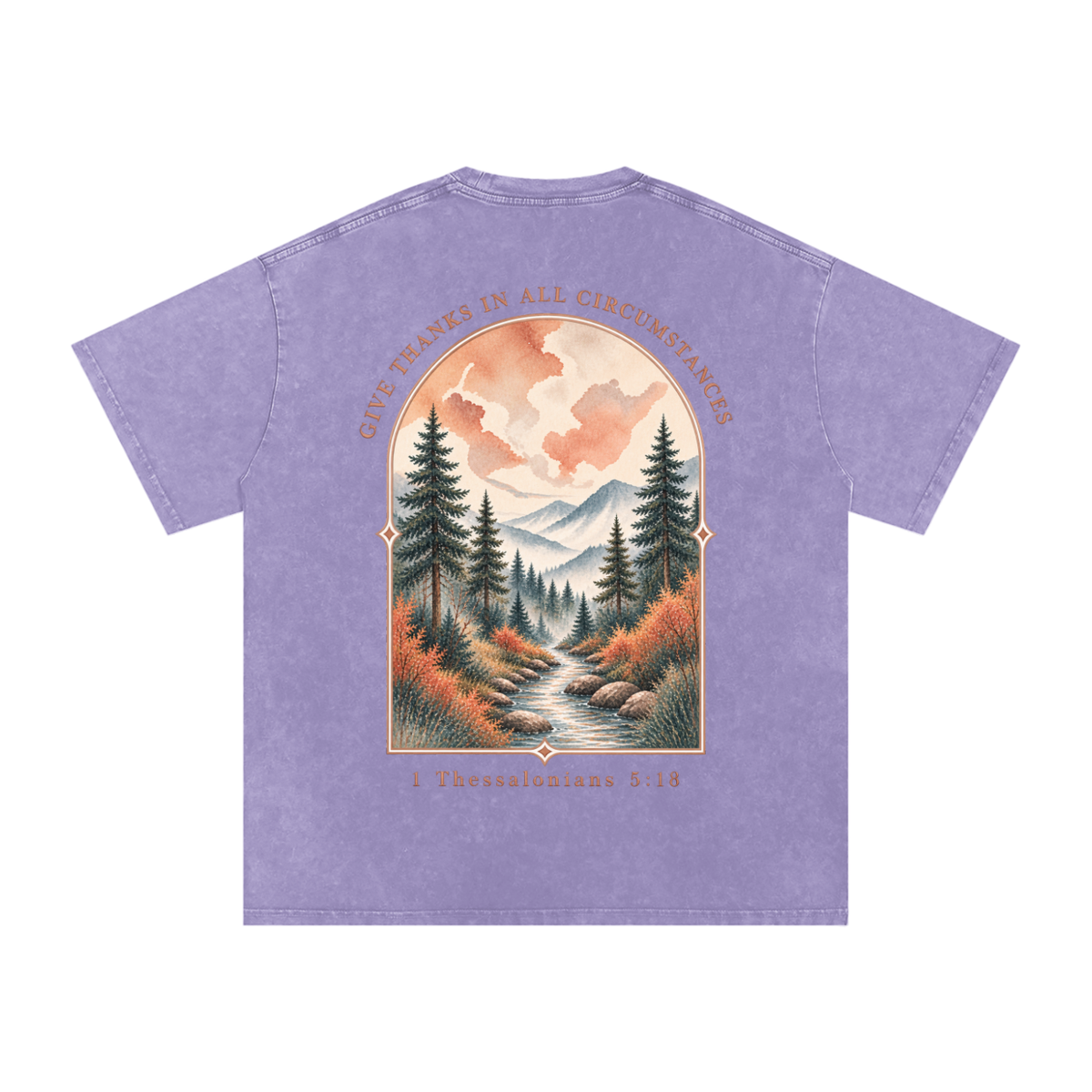 Snow Washed Oversized Cotton T-Shirt