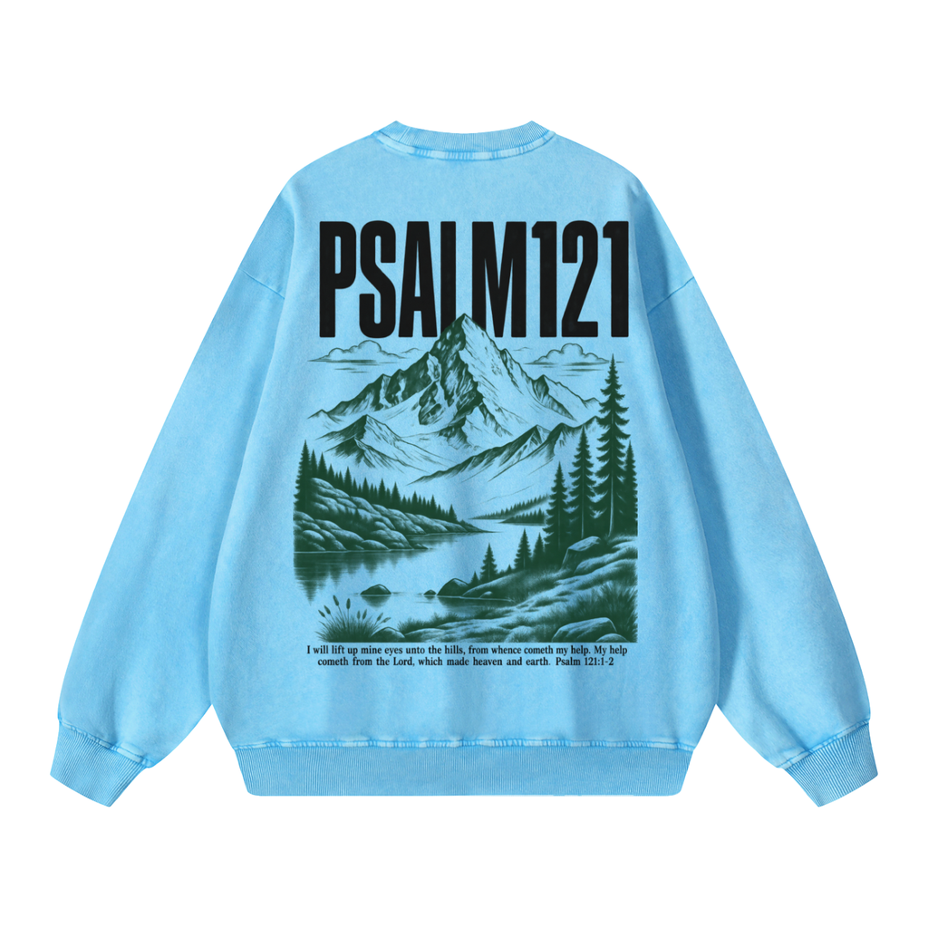 Snow Washed Oversized Sweatshirt