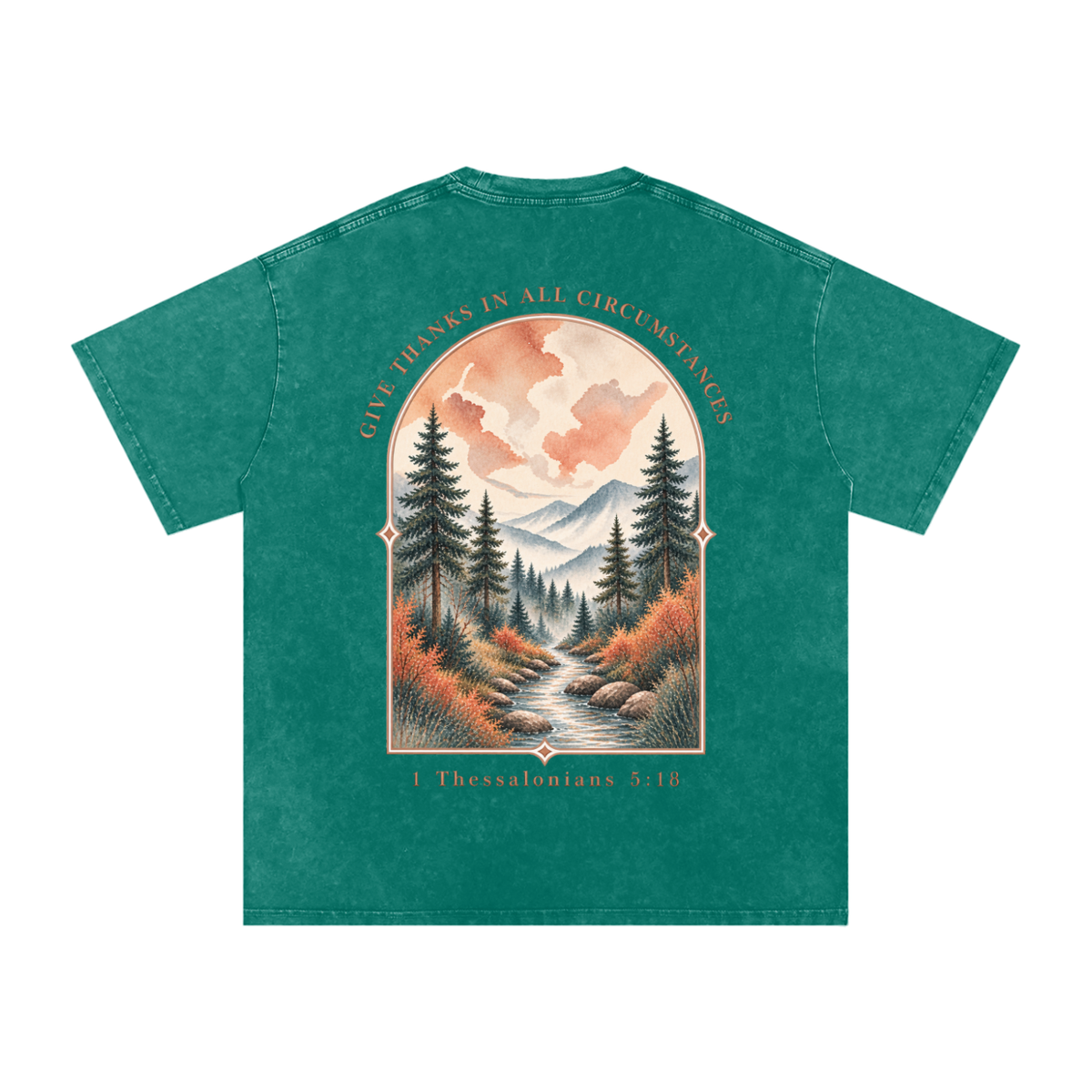 Snow Washed Oversized Cotton T-Shirt