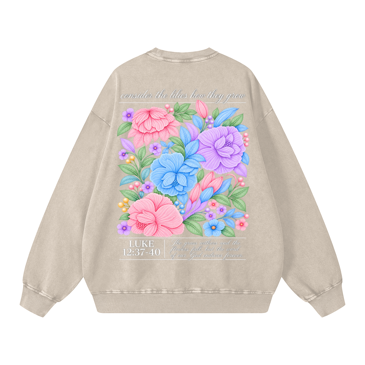 Snow Washed Oversized Sweatshirt